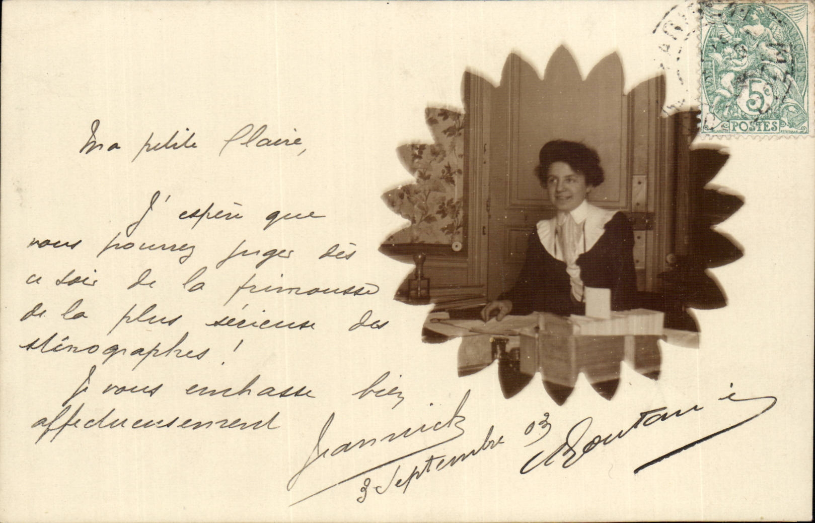 Fantasy - Woman - Woman in flowered frame - Claire - CPA