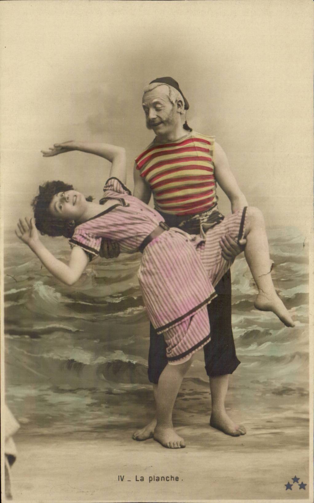 Fantaisie - Couple - Marin - dancing with sailor CPA 