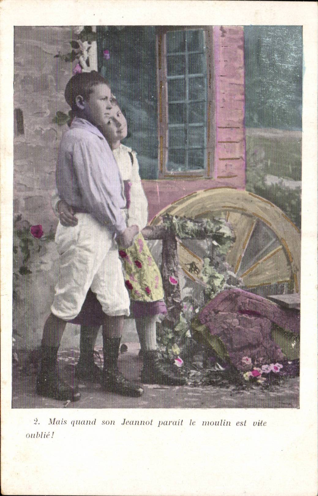 Fantasy - Children - happy Young couples - CPA