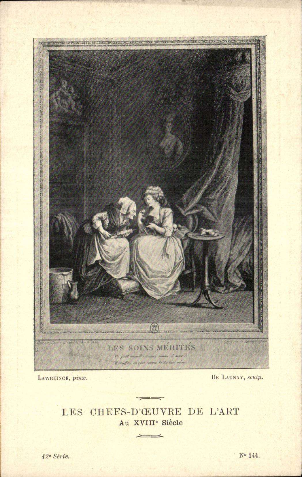 Arts - Tableau - Les Chefs d'Oeuvres de l'Art au XVIII siecle - CPA 