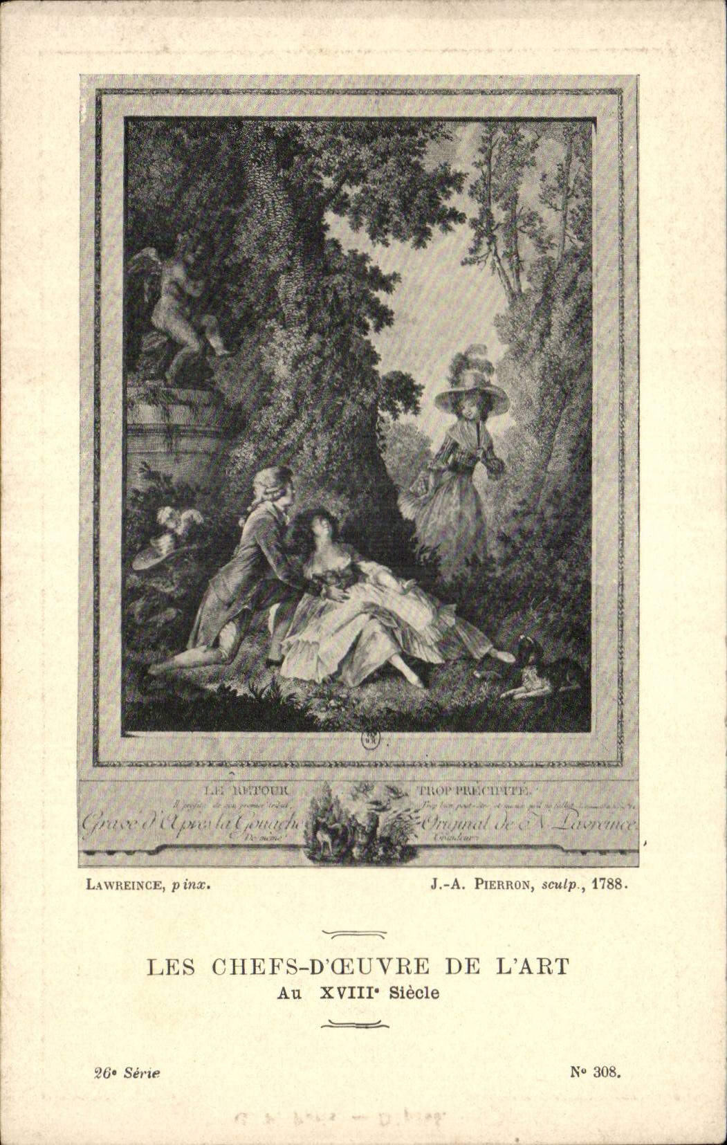 Arts - Tableau - Les Chefs d'Oeuvres de l'Art au XVIII siecle - CPA 