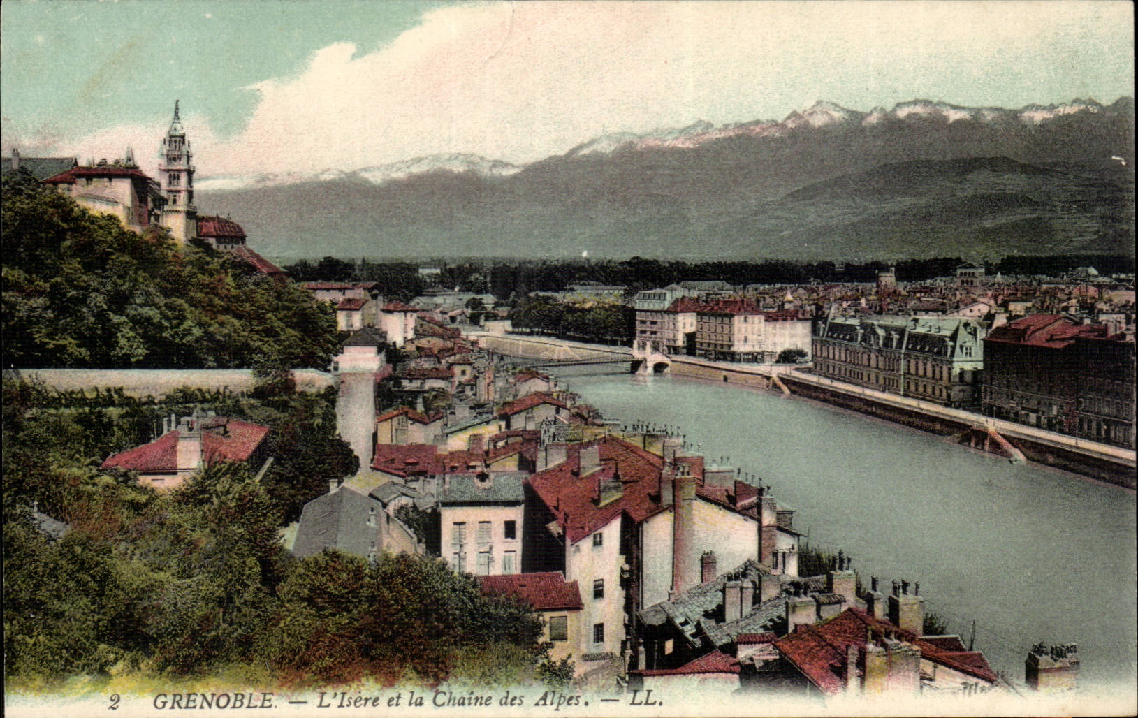 Grenoble - I' Isere and the Alpine range - CPA - has ir ¹