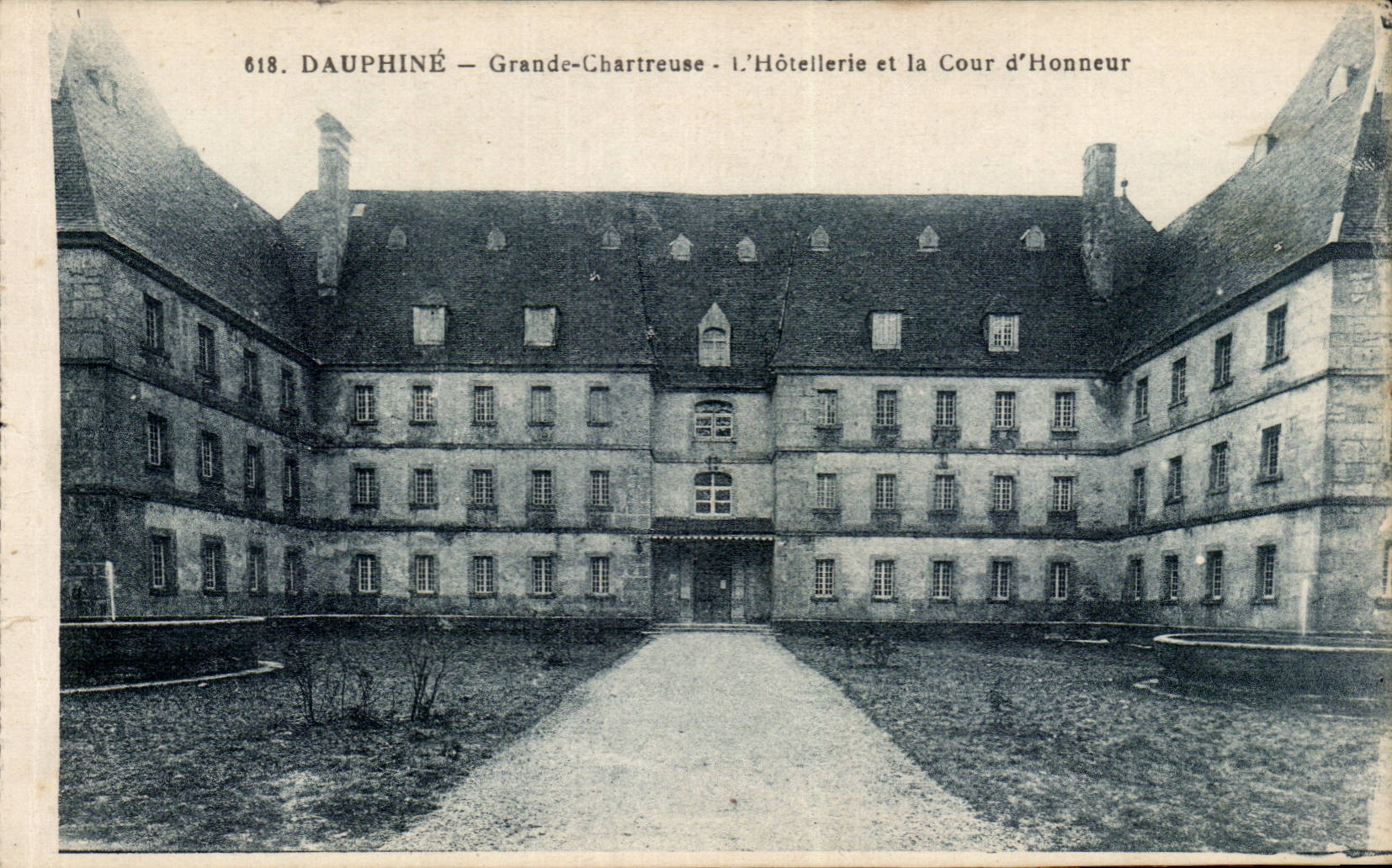Dauphine - grosses Chatreuse - Hotelhandel und der Haupthof - CPA - hat ir ¹