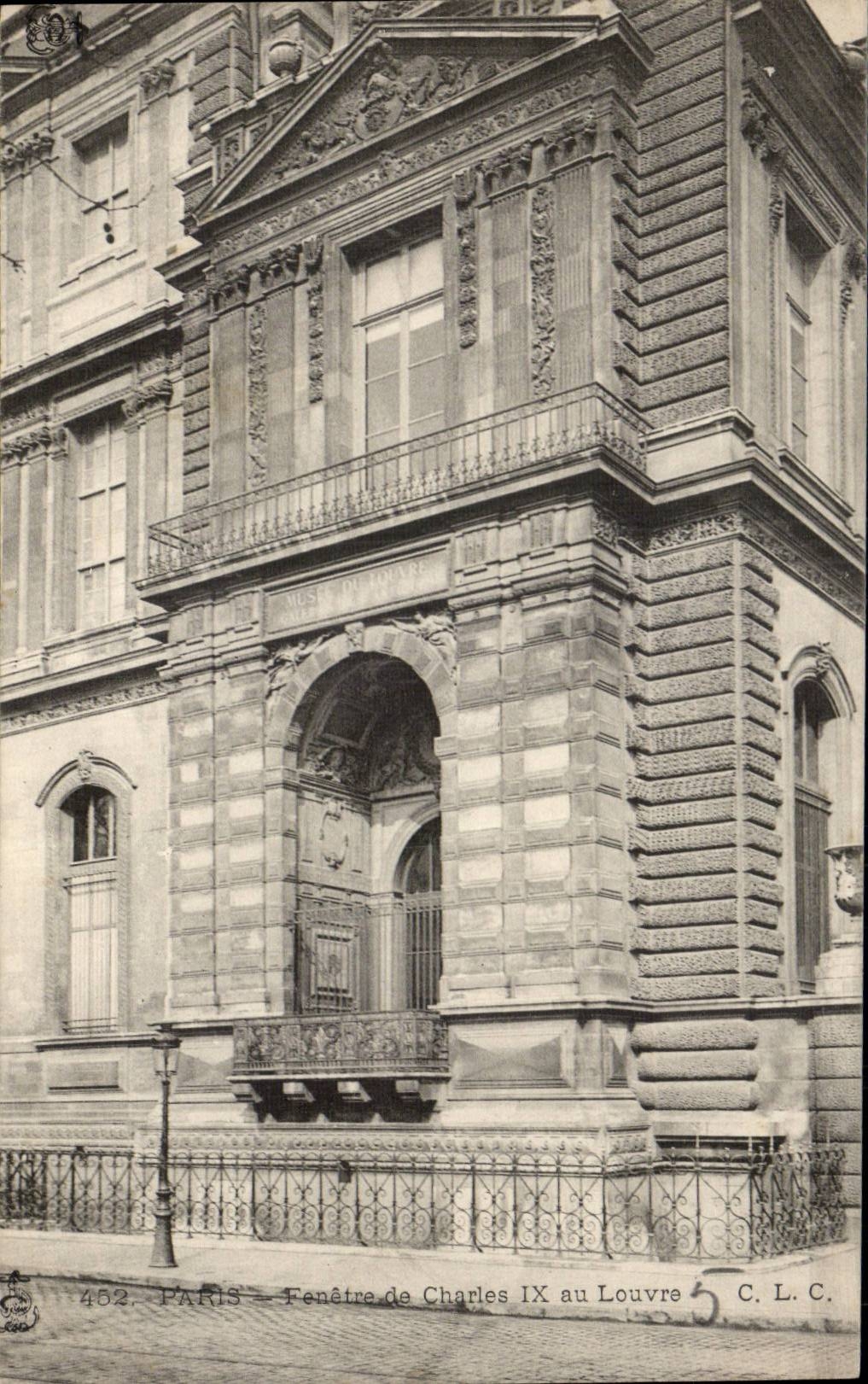 Paris - 1 - Fenetre de Charles IX au Louvre - CPA 