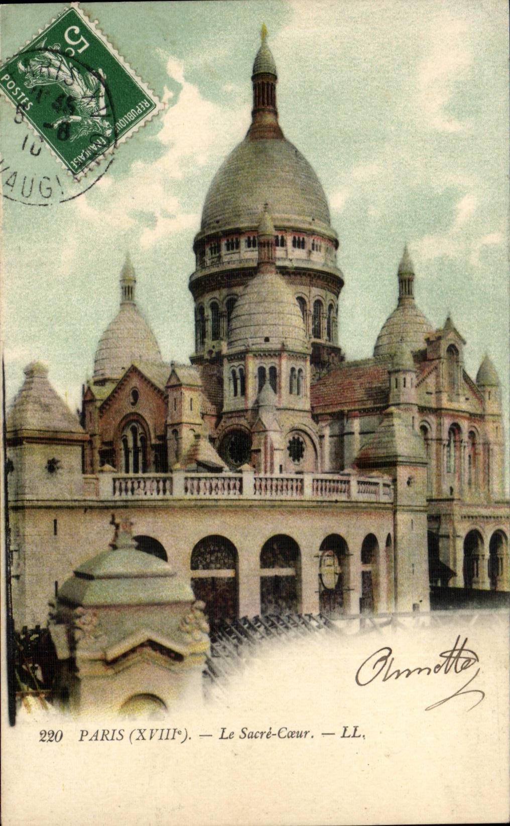 Paris - 18 - Sacre Couer - Montmartre CPA