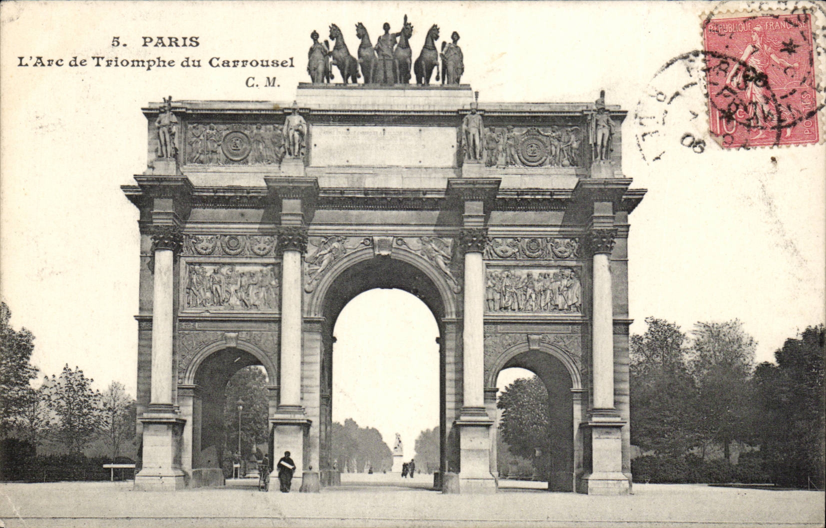Paris - 1 - L'Arc de Triomphe du Carrousel - CPA 