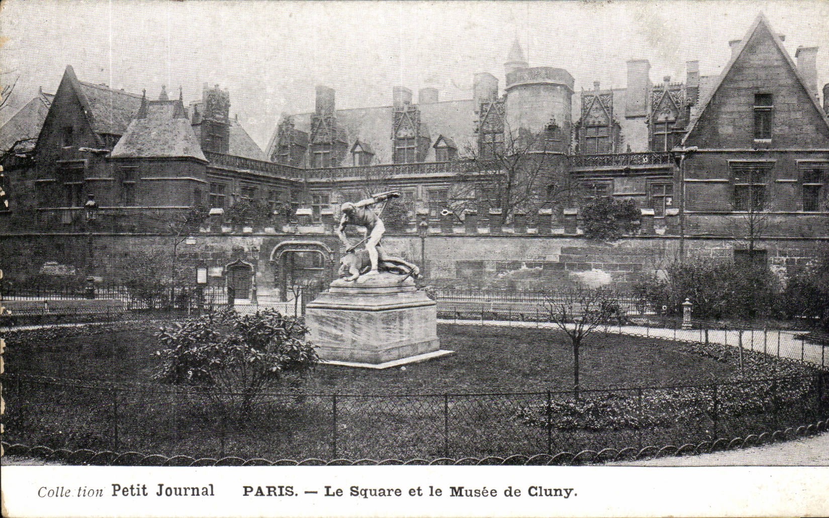 Paris - 5 - the Public garden and the Museum of Cluny - CPA