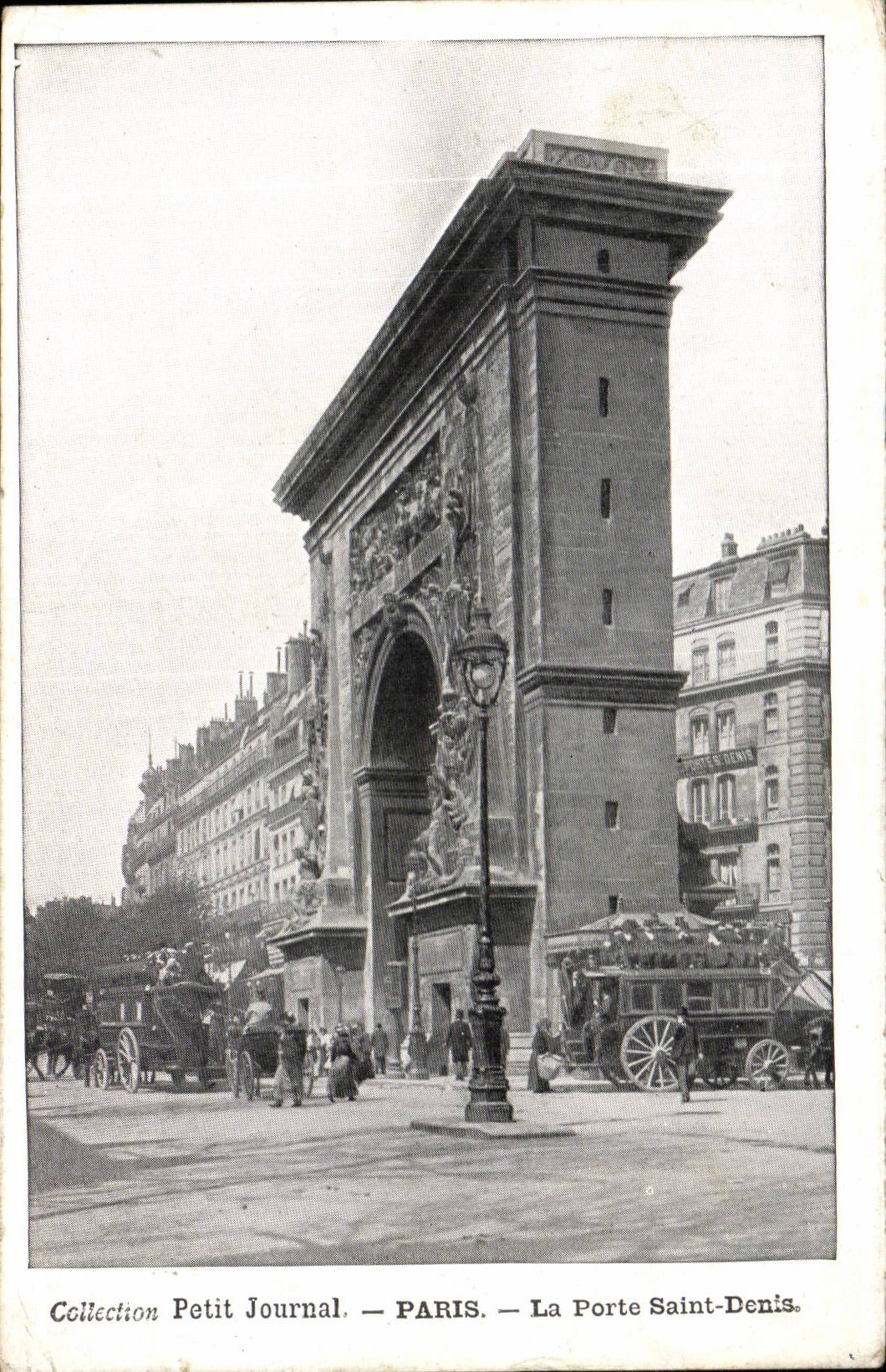 Paris - 10 - the Gate Saint Denis - Collection Small Newspaper CPA