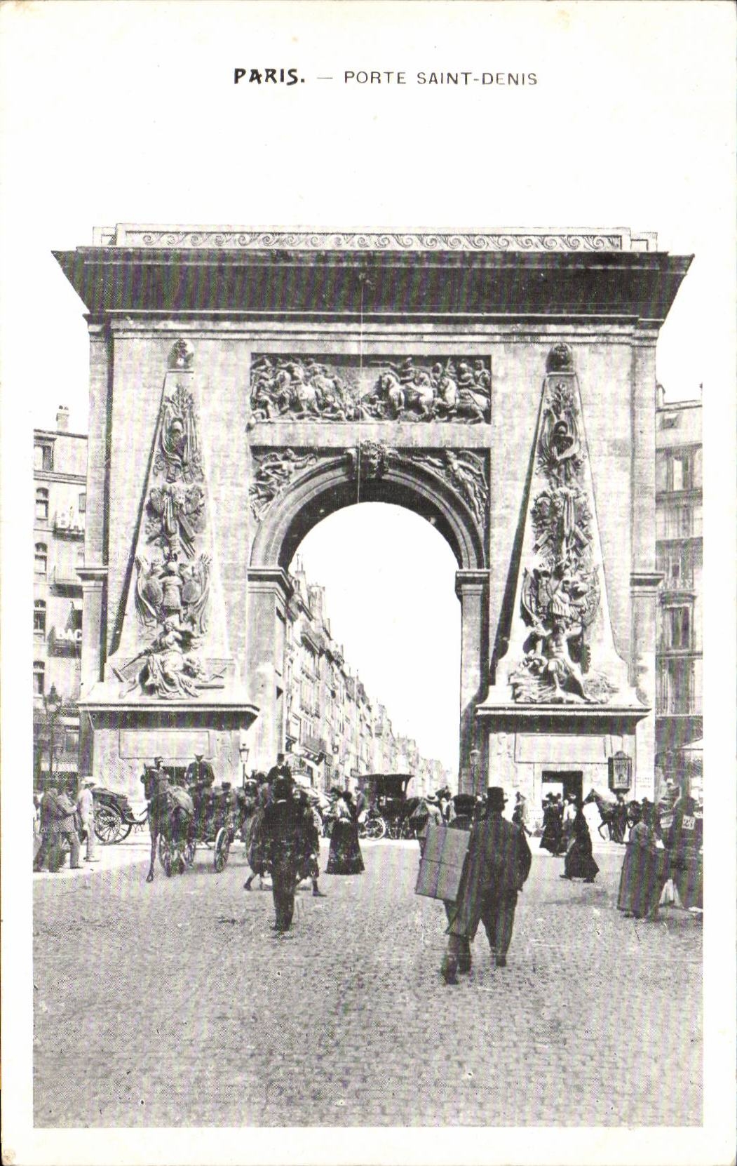 Paris - 10 - Gate Saint Denis CPA