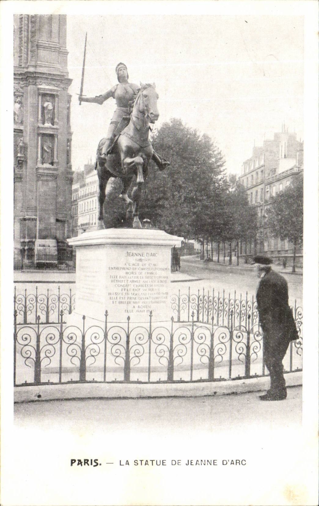 Paris - 1 - La Statue de Jeanne d'Arc CPA 