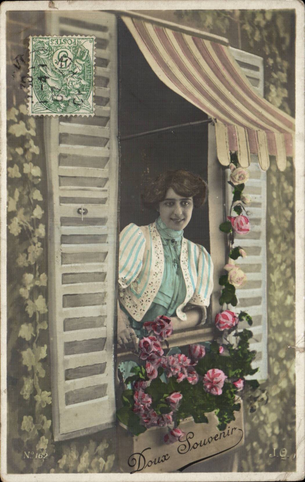 Woman - Fantasy - Friendly woman At window CPA