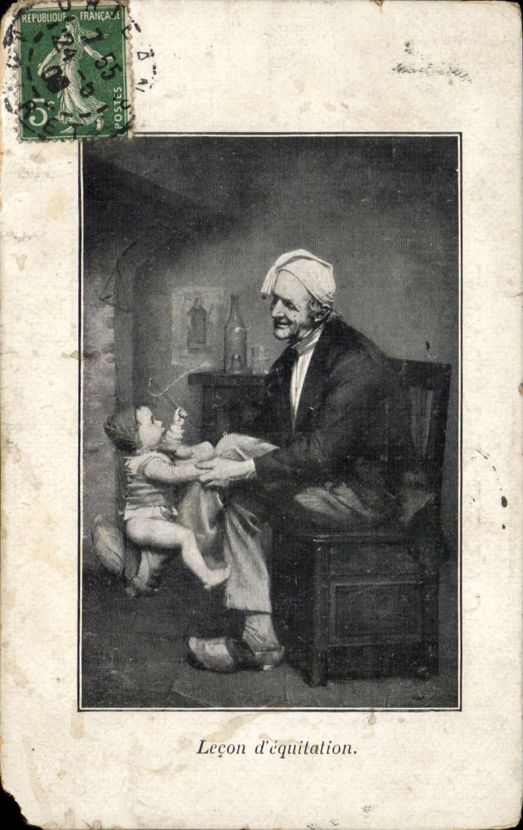 Fantasy - Lesson of horsemanship - shoes - Baby - Baby - CPA