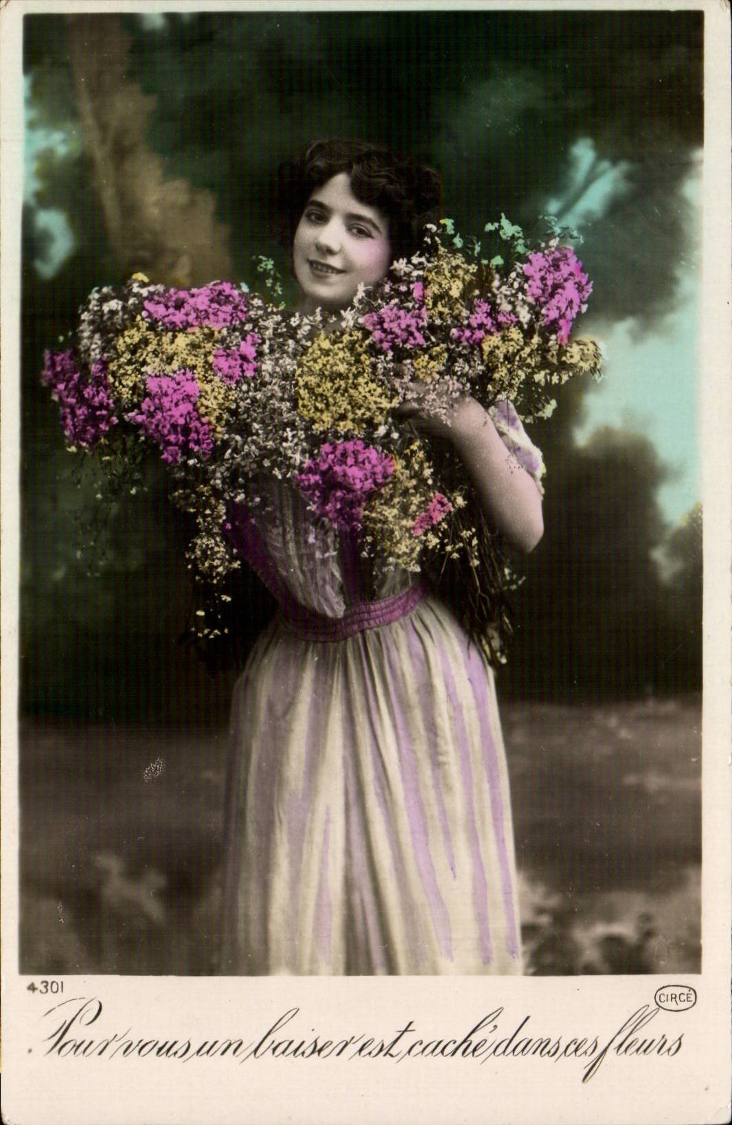 Fantasy - Woman - Lily of the valley - Lily off the Valley CPA