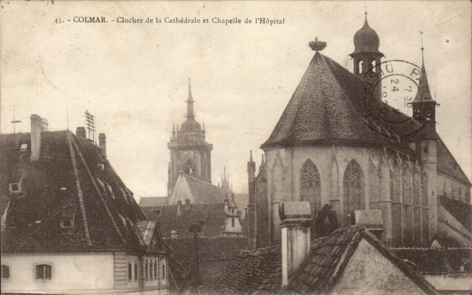 Colmar - Bell-tower of the Cathedral and Vault of the Hospital - CPA