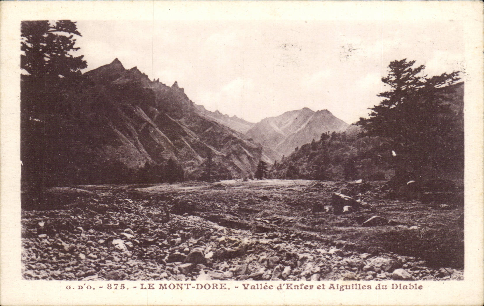 The Mount Gilds - Valley of Hell and Aiguilles of Devil - CPA