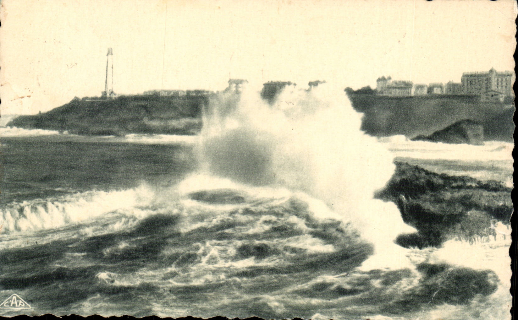 Biarritz - Effet de Vagues - CPA 
