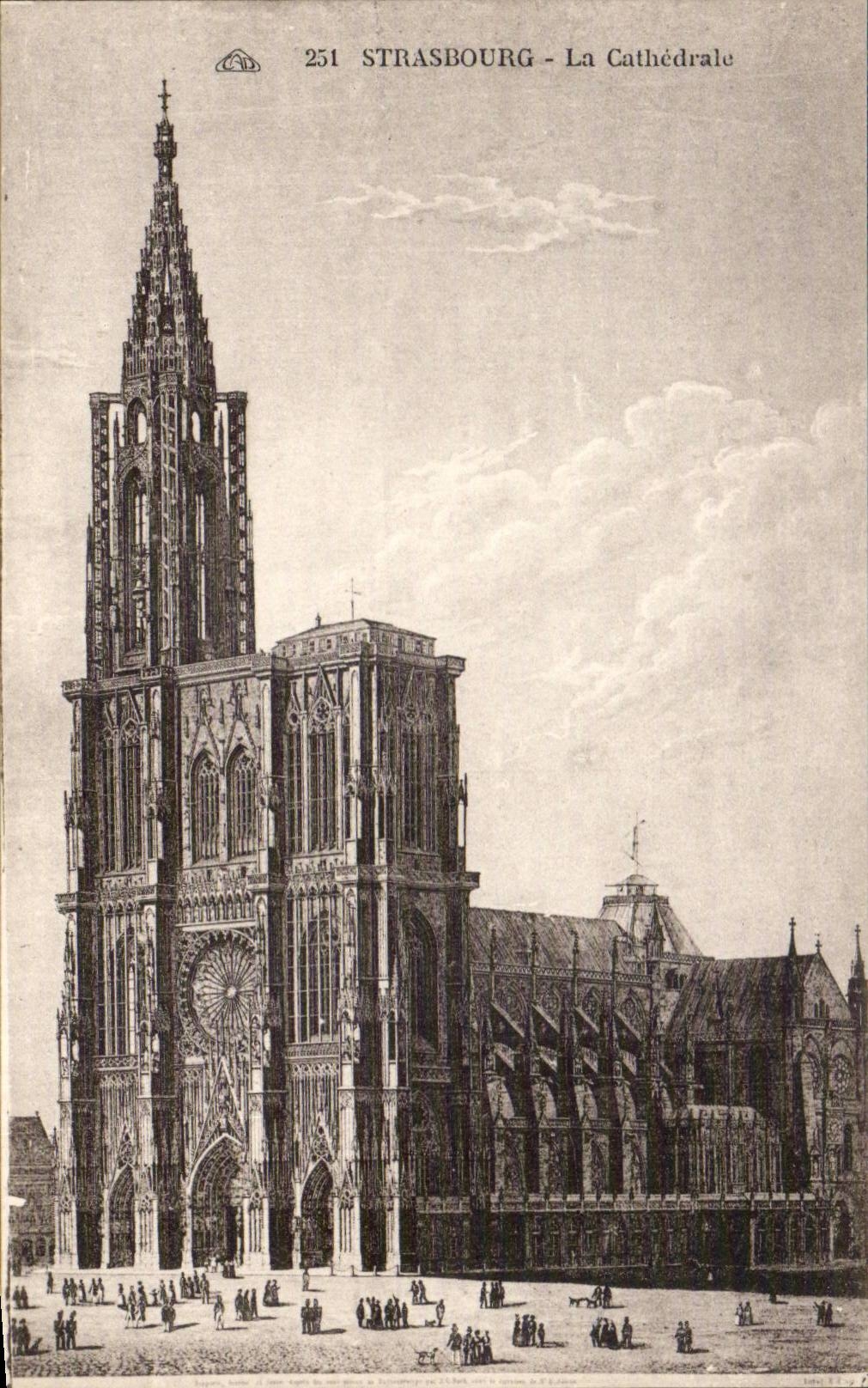 Strasbourg - Strassburg - the Cathedral - CPA