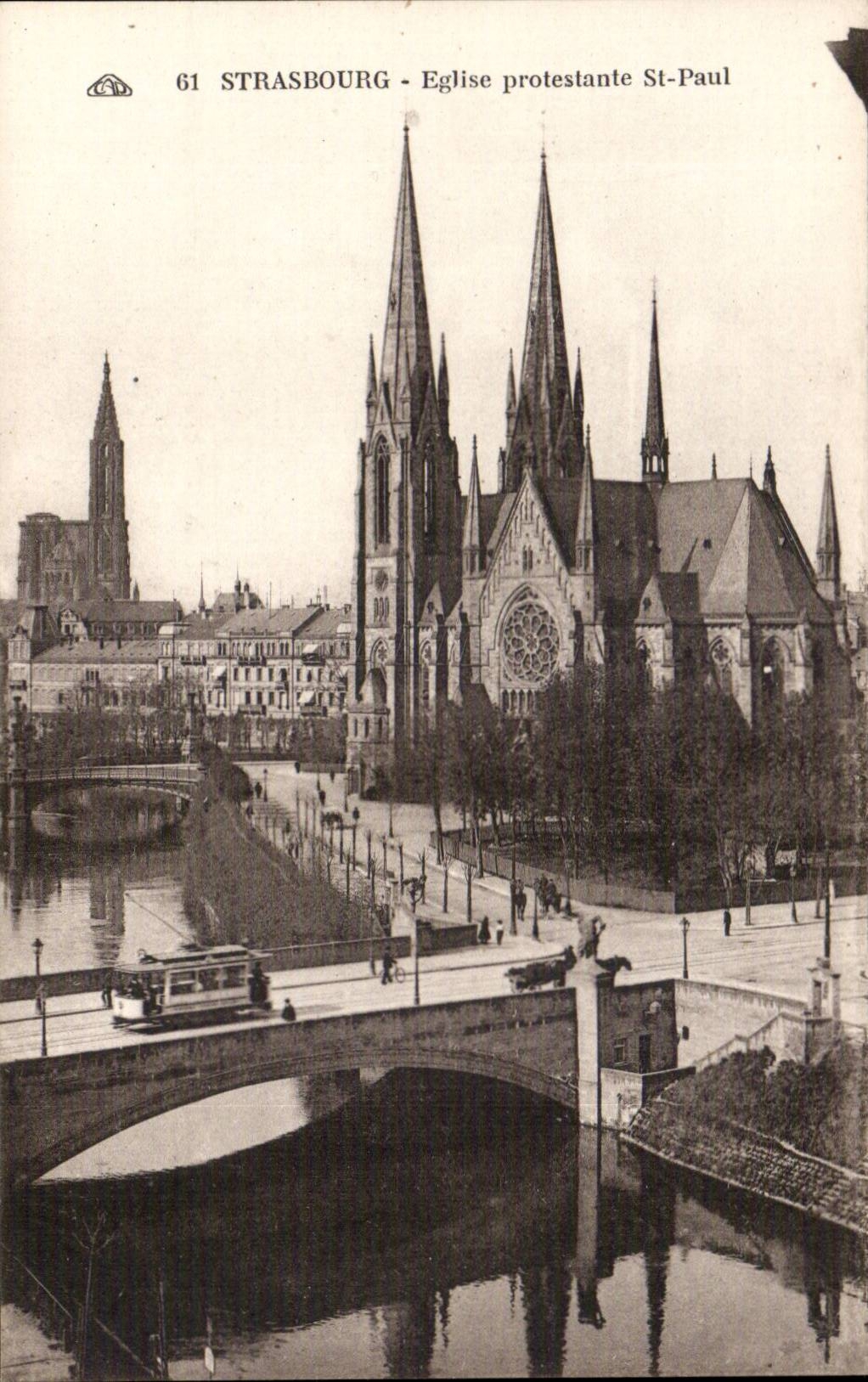 Strasbourg - Strassburg - Protestant Church St Paul - CPA