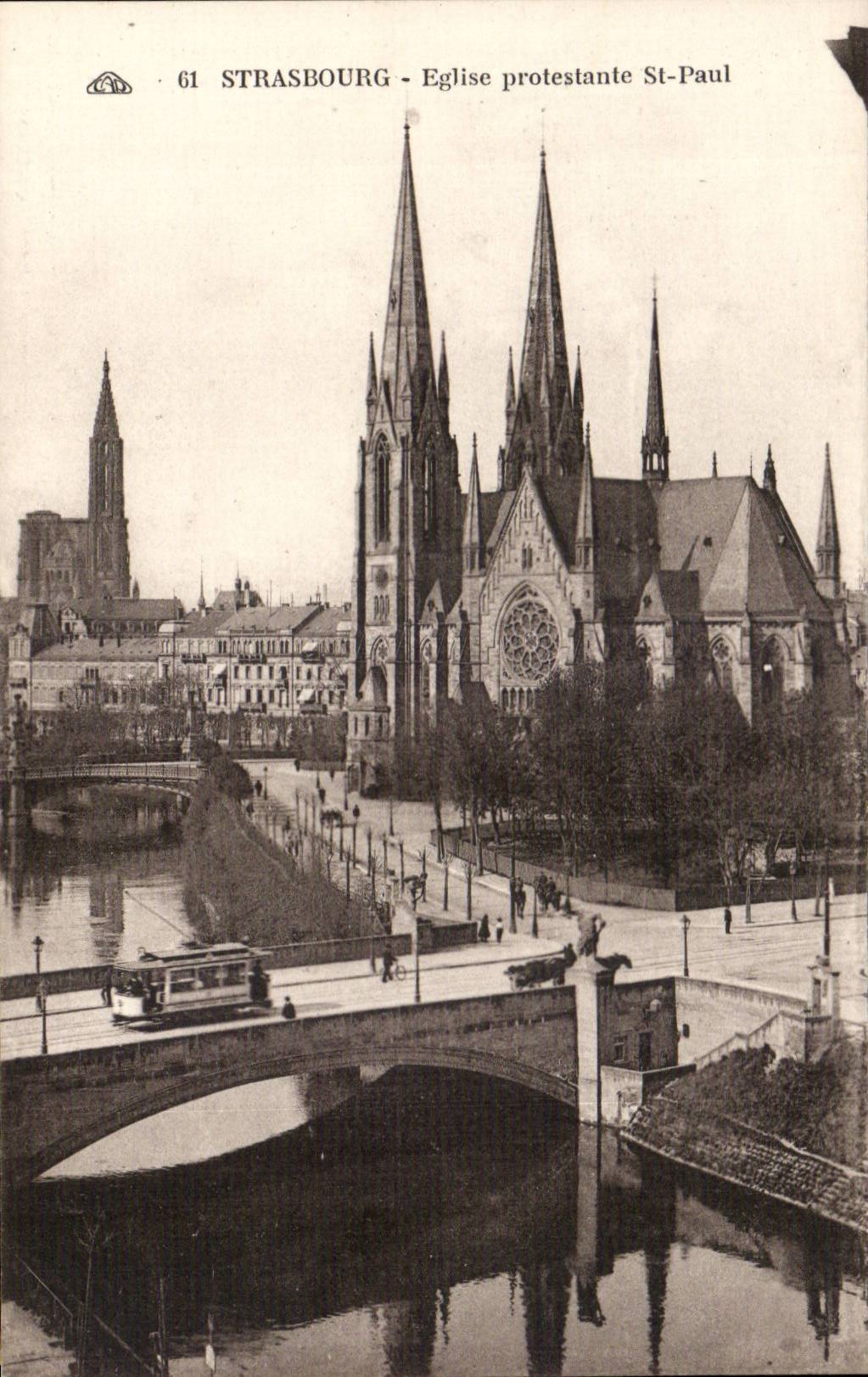 Strasbourg - Strassburg - Protestant Church St Paul - CPA