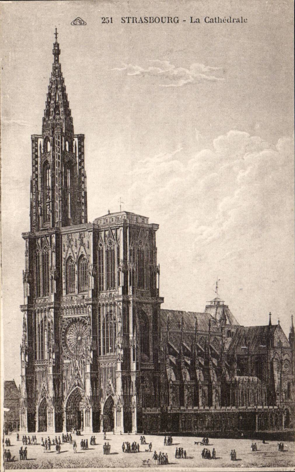 Strasbourg - Strassburg - the Cathedral - CPA