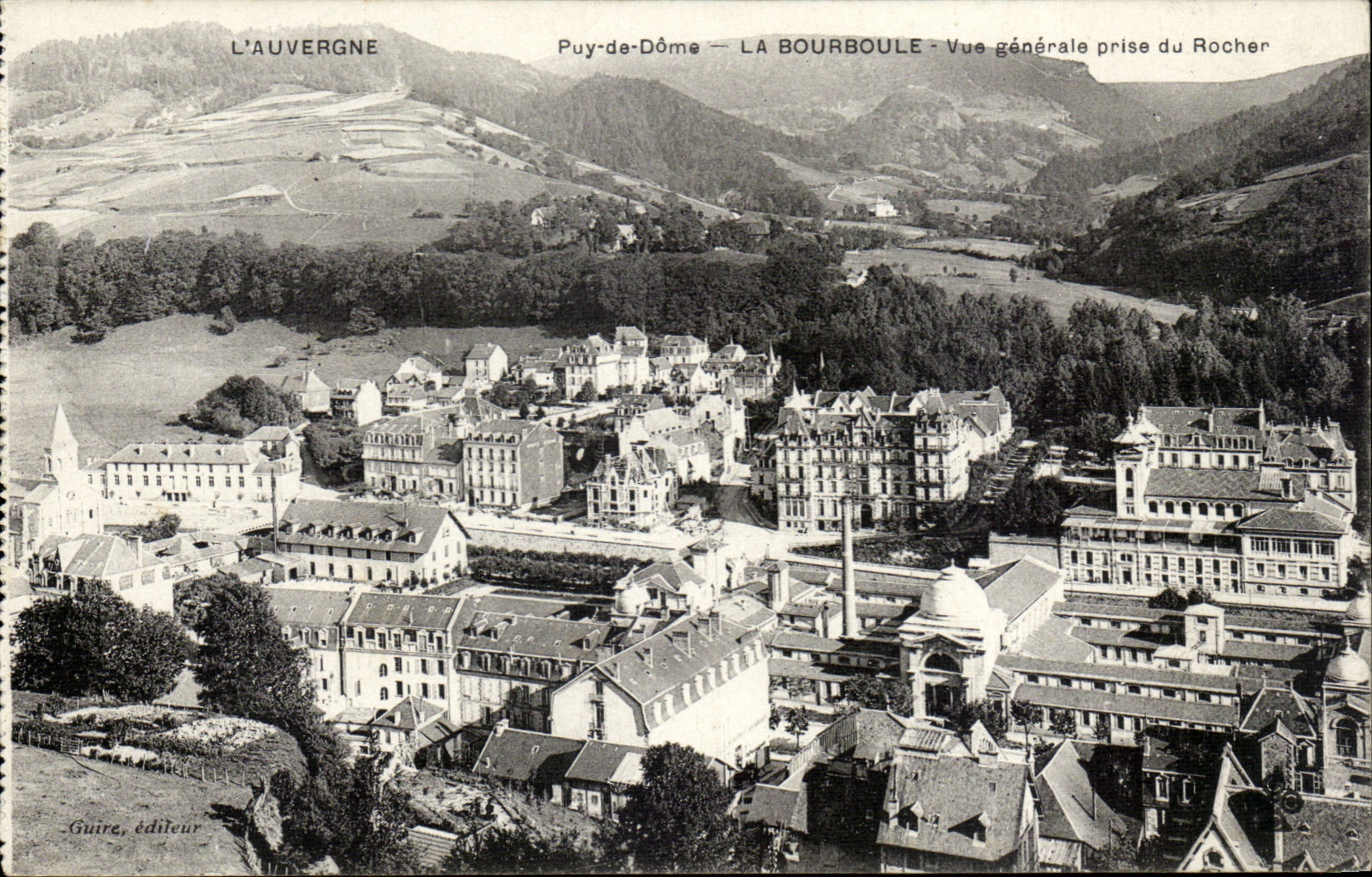 Bourboule - Ansicht genommener Felsen - CPA