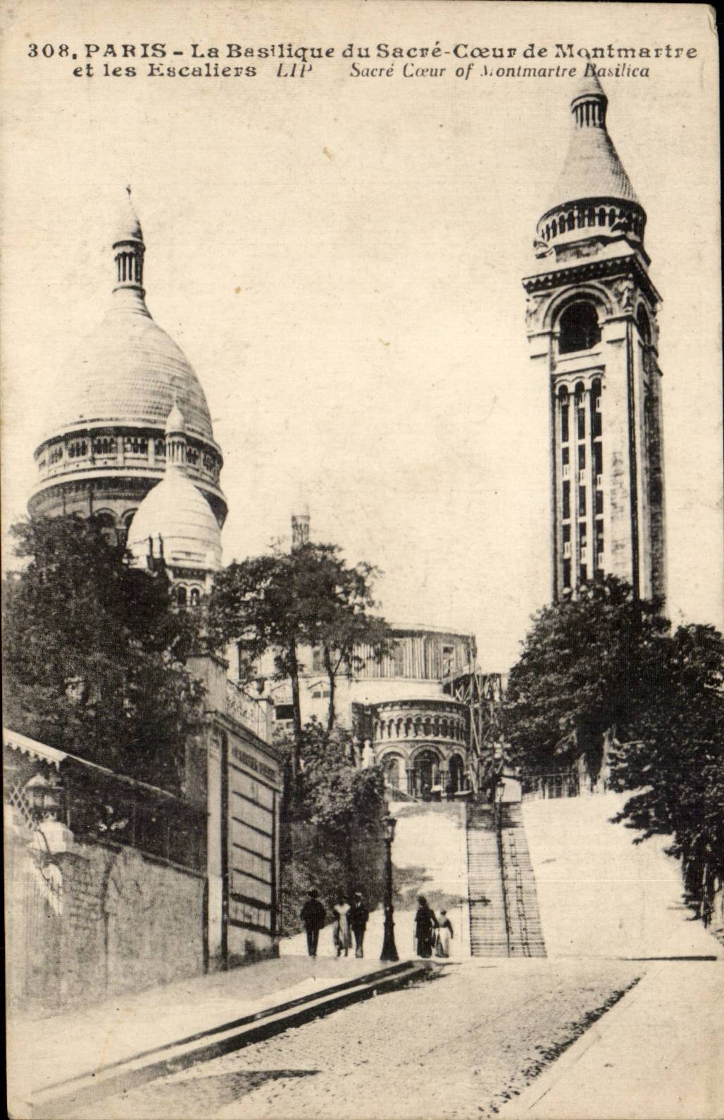 Paris CPA Basilique du Sacre Coeur de montmartre