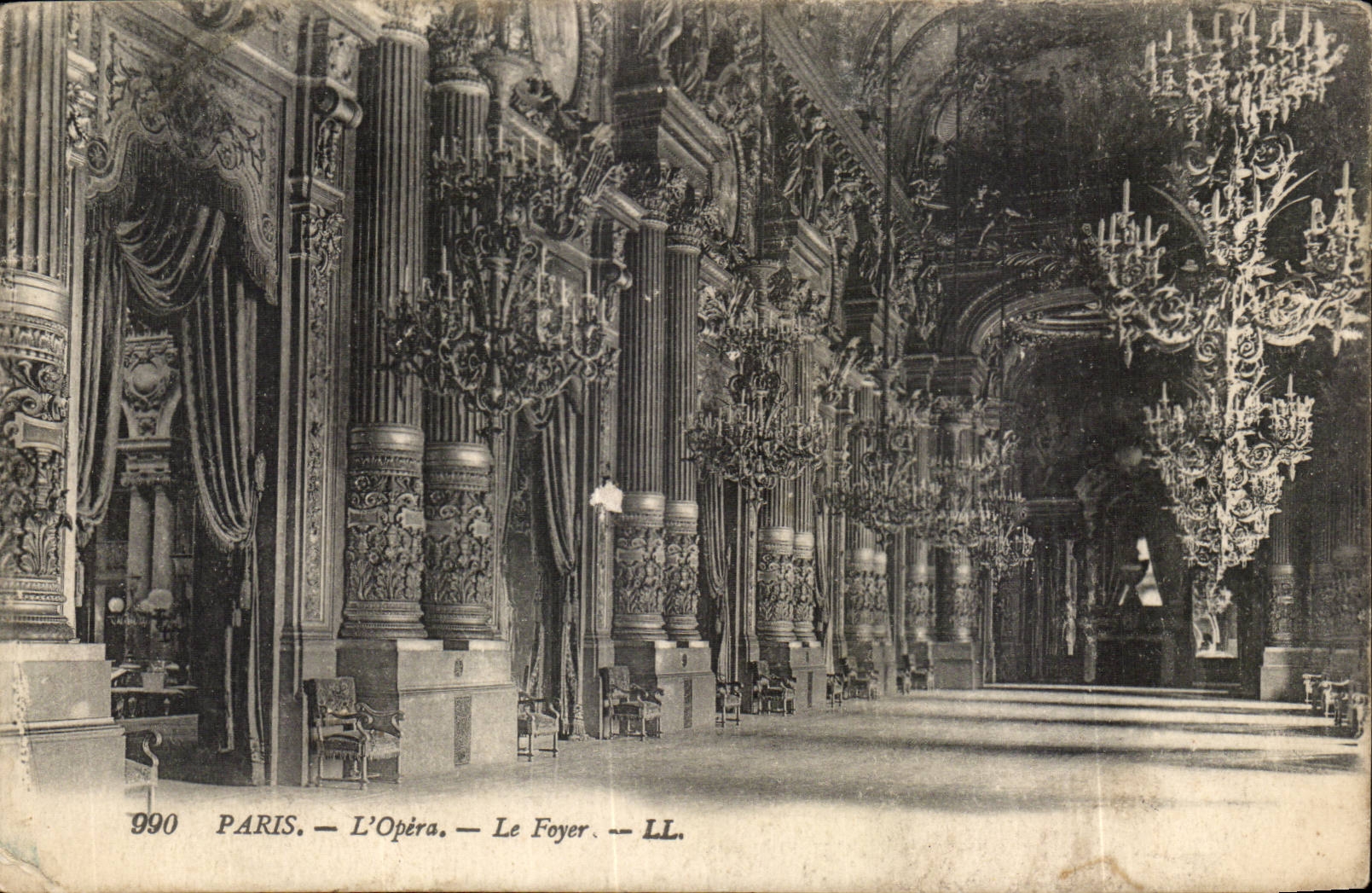 Paris CPA L'Opera le foyer