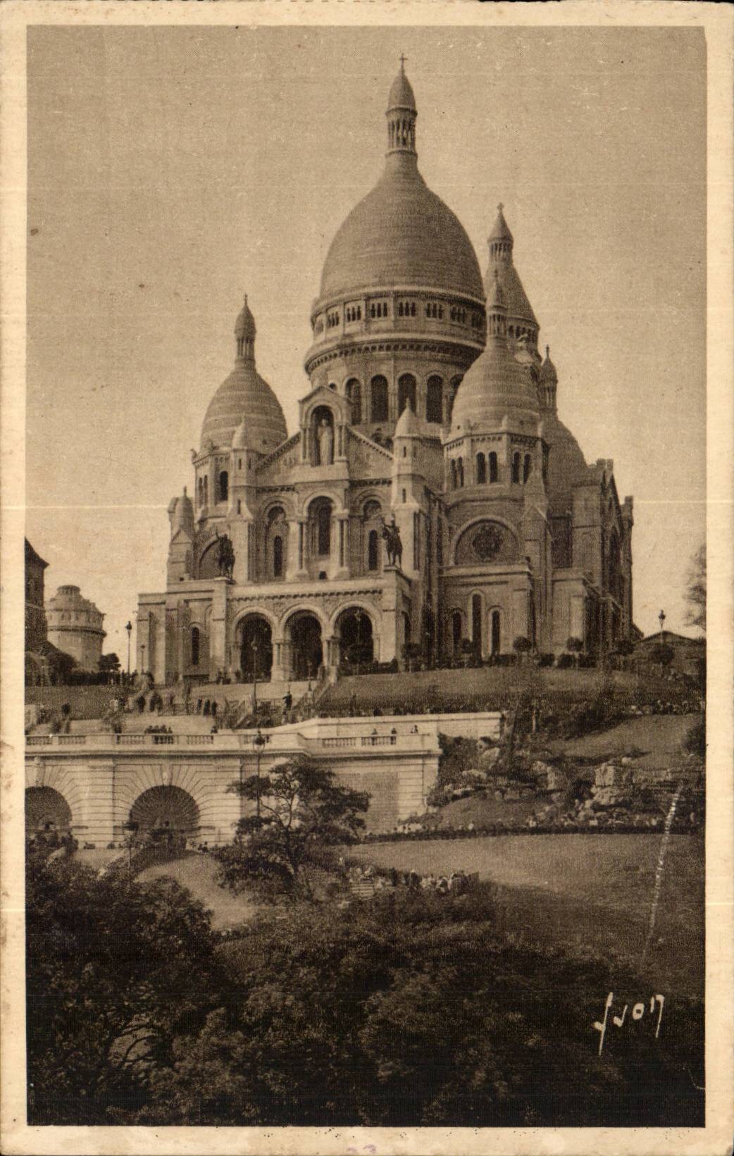 Paris CPA Montmatre Sacre Coeur