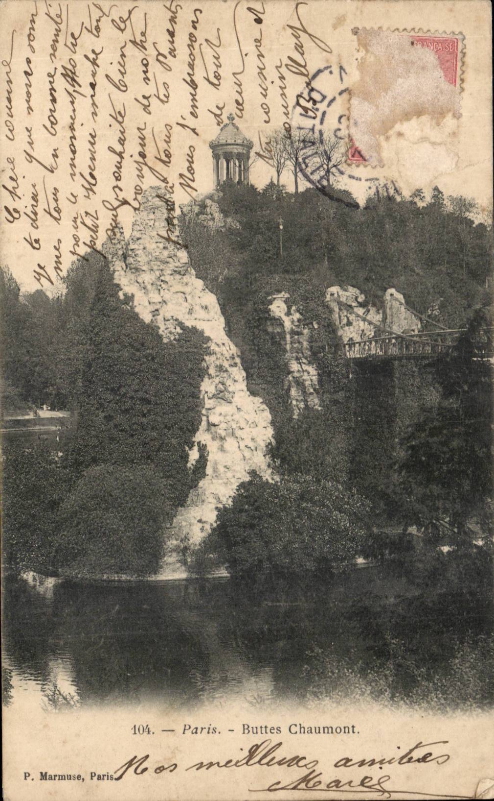 Paris CPA Chaumont Hillocks