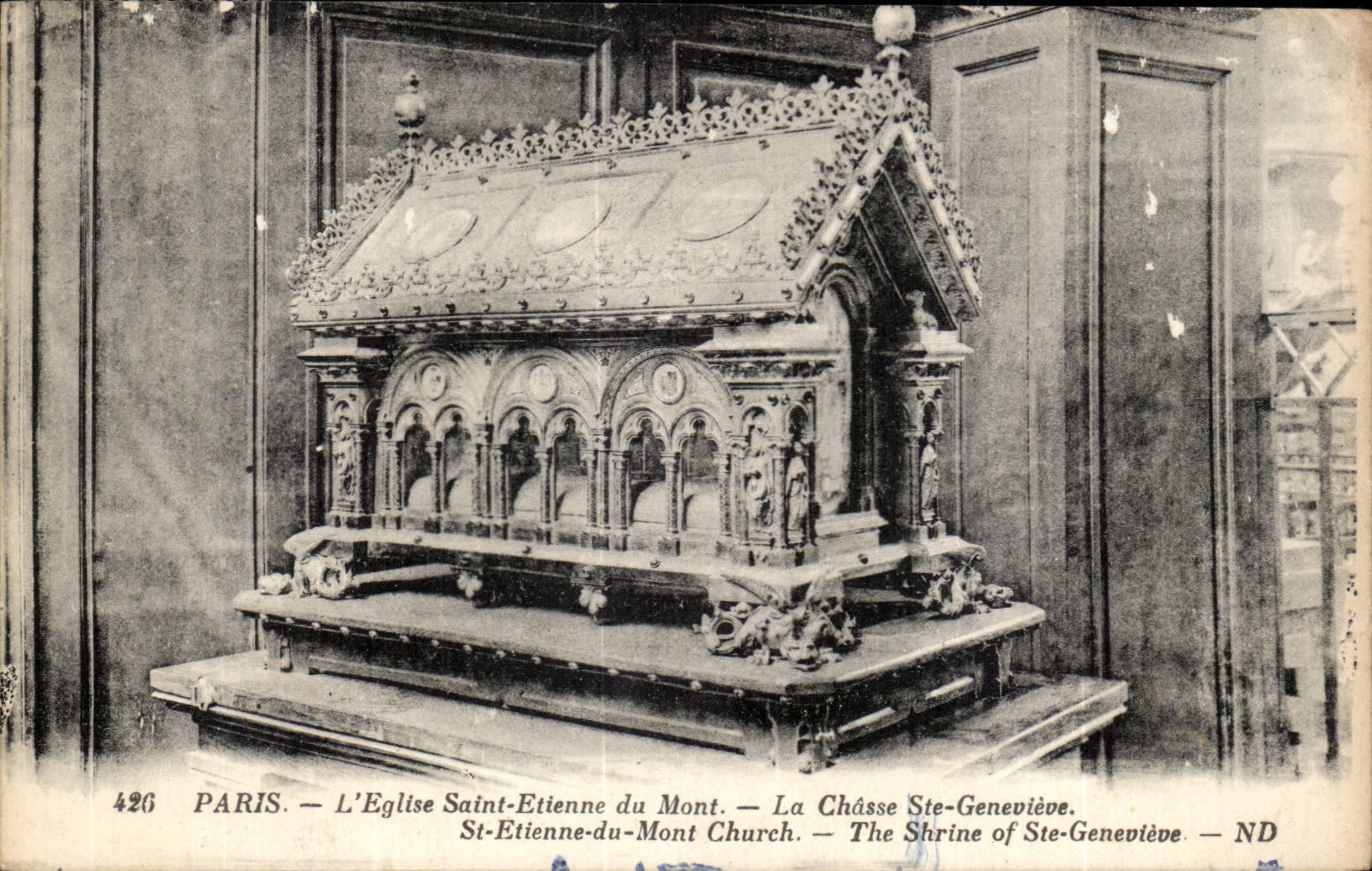 Paris CPA the church Saint Etienne of the Mount hunting co Genevieve