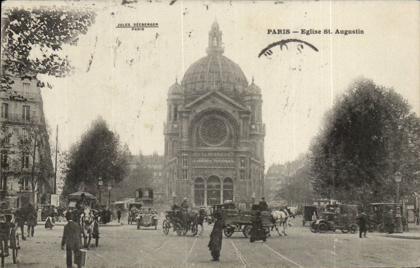 Paris CPA Church St Augustin