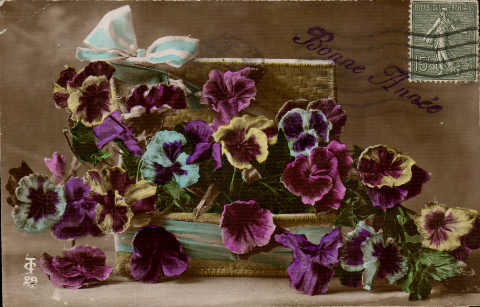 CPA Fantasy Flowers Happy New Year