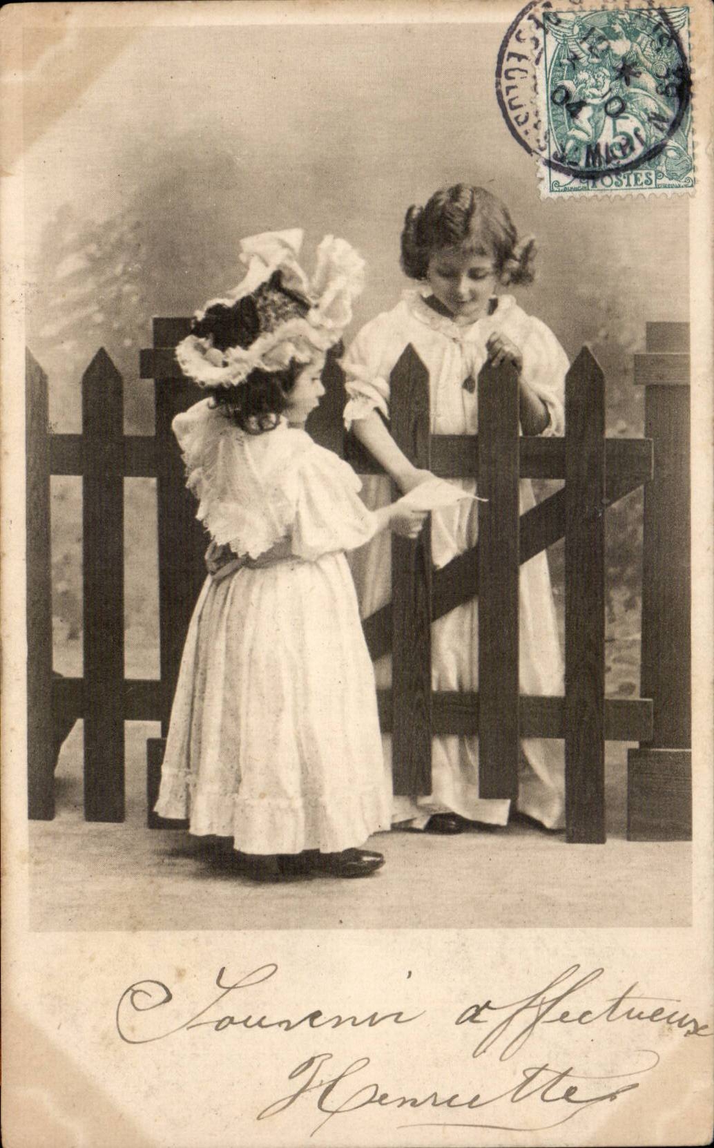 CPA Fantasy Children (publicity with the tower St Jacques Clothing street of Rivoli House Henri Esders)