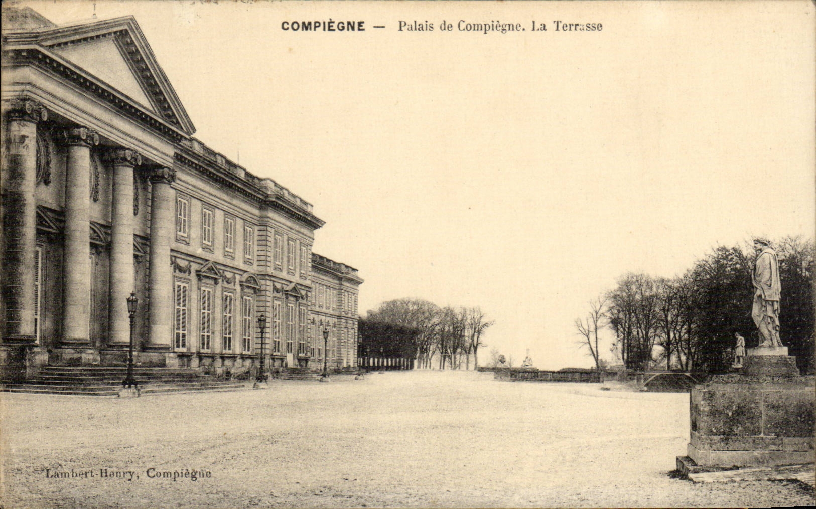Compiegne CPA Gaumen die Terrasse