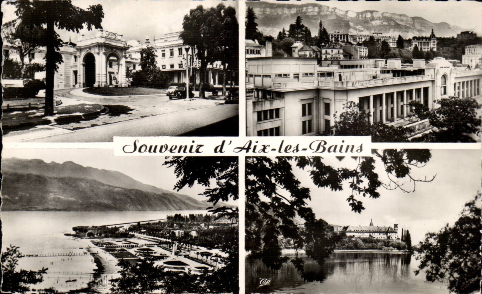 MODERN CARD Souvenir of Aix les Bains