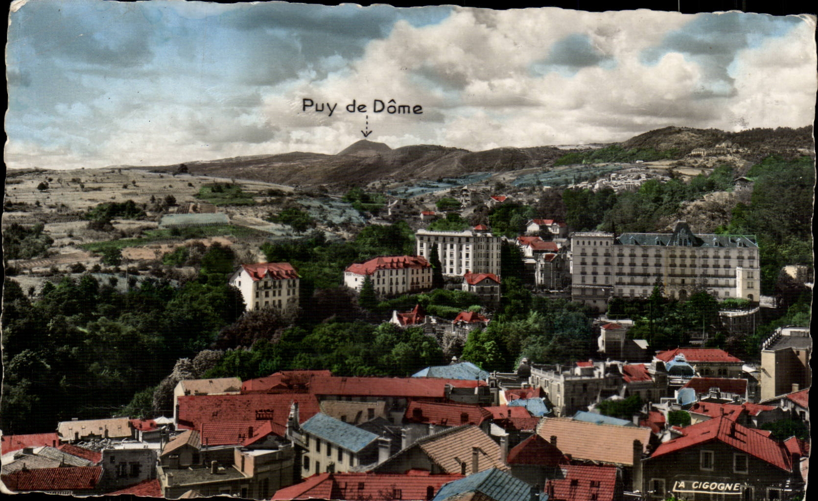 MODERNE KARTE Chatelguyon thermischer Badekurort und Tourist