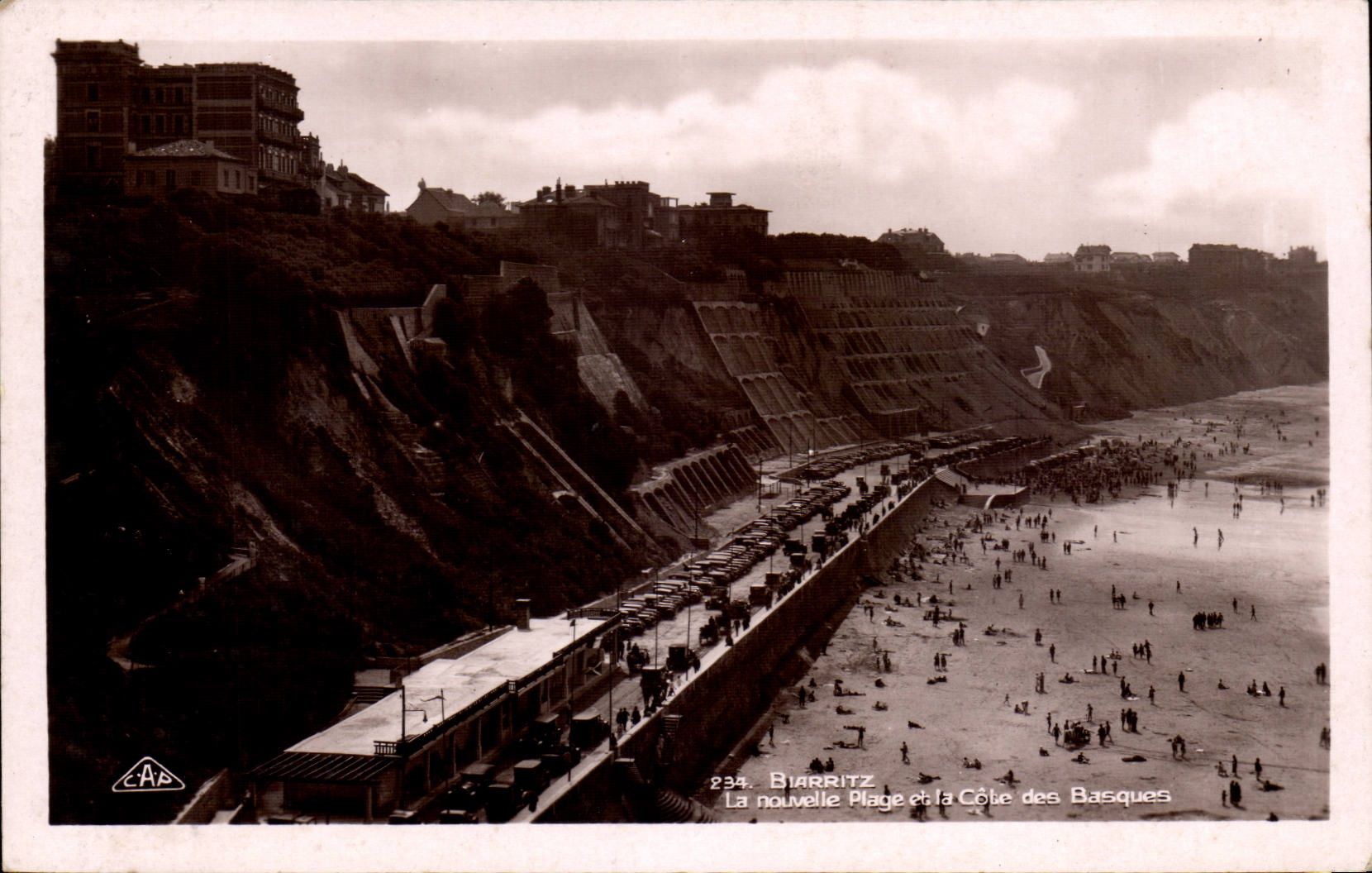 CPA Biarritz La nouvelle plage et la cote des basques