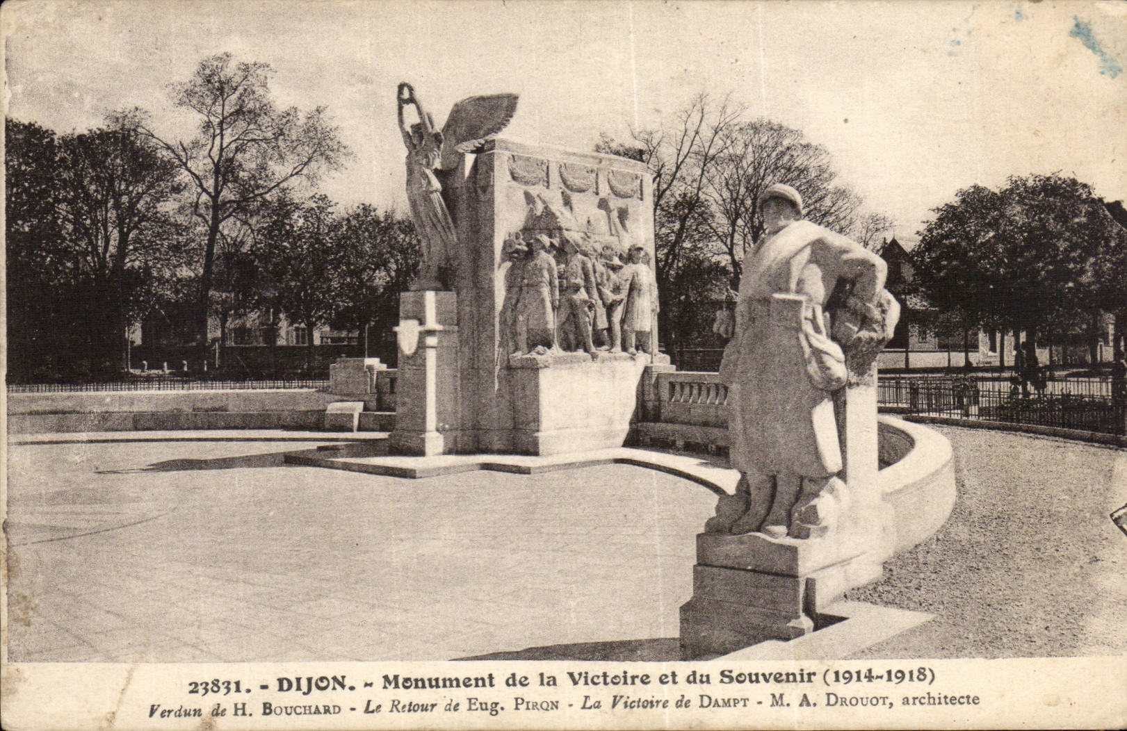 CPA Dijon Denkmal des Sieges und des Gedachtnisses
