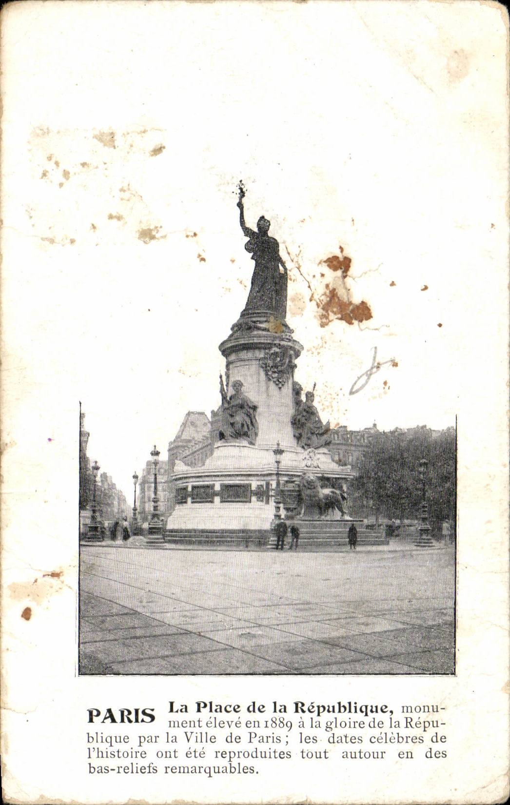 CPA Paris Places republic