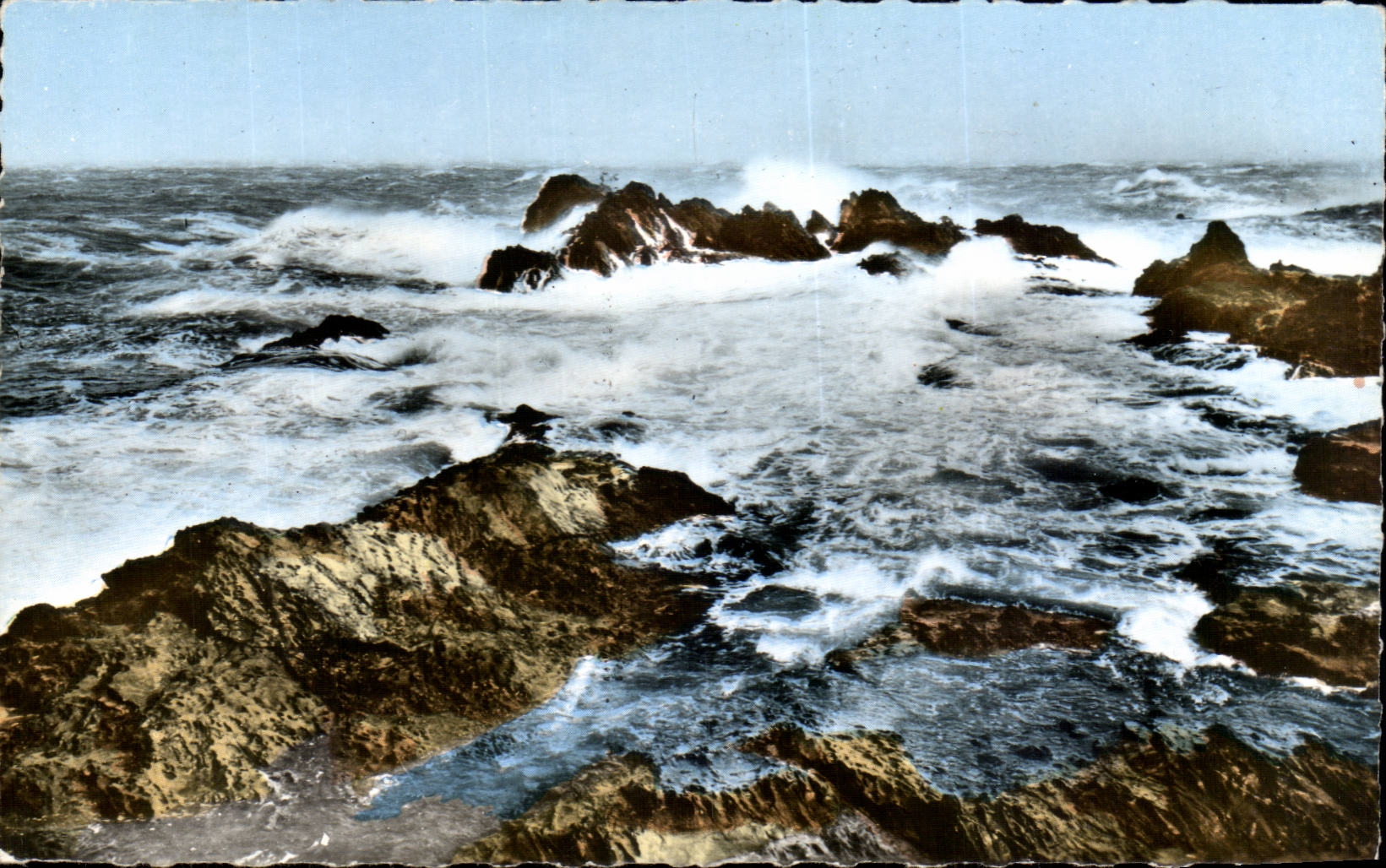 MODERN CARD the Vermilion dimension Rocks by heavy sea