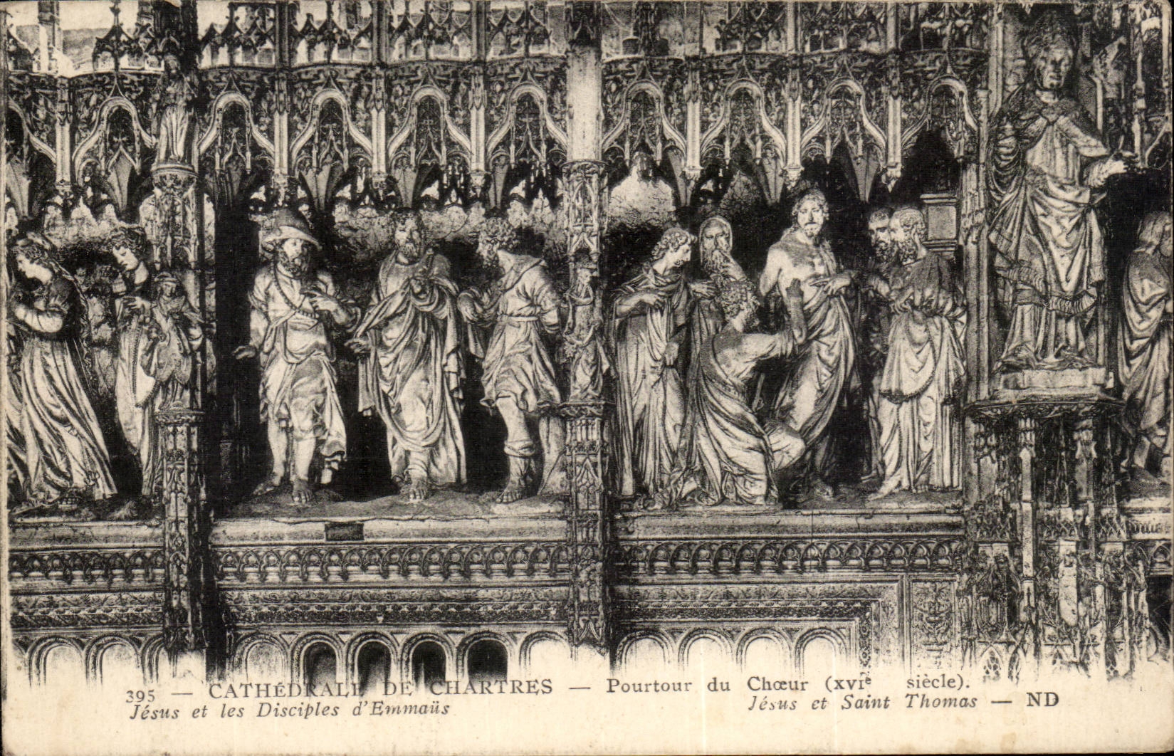 CPA Cathedral of Chartres Porutour of the chorus