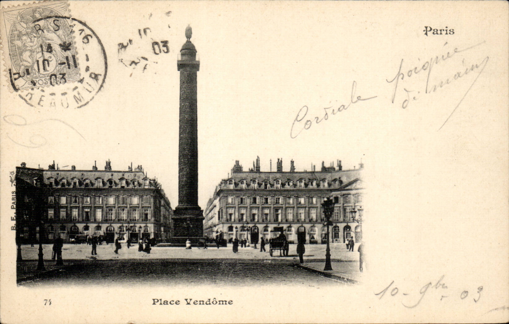 Paris CPA Places VEndome