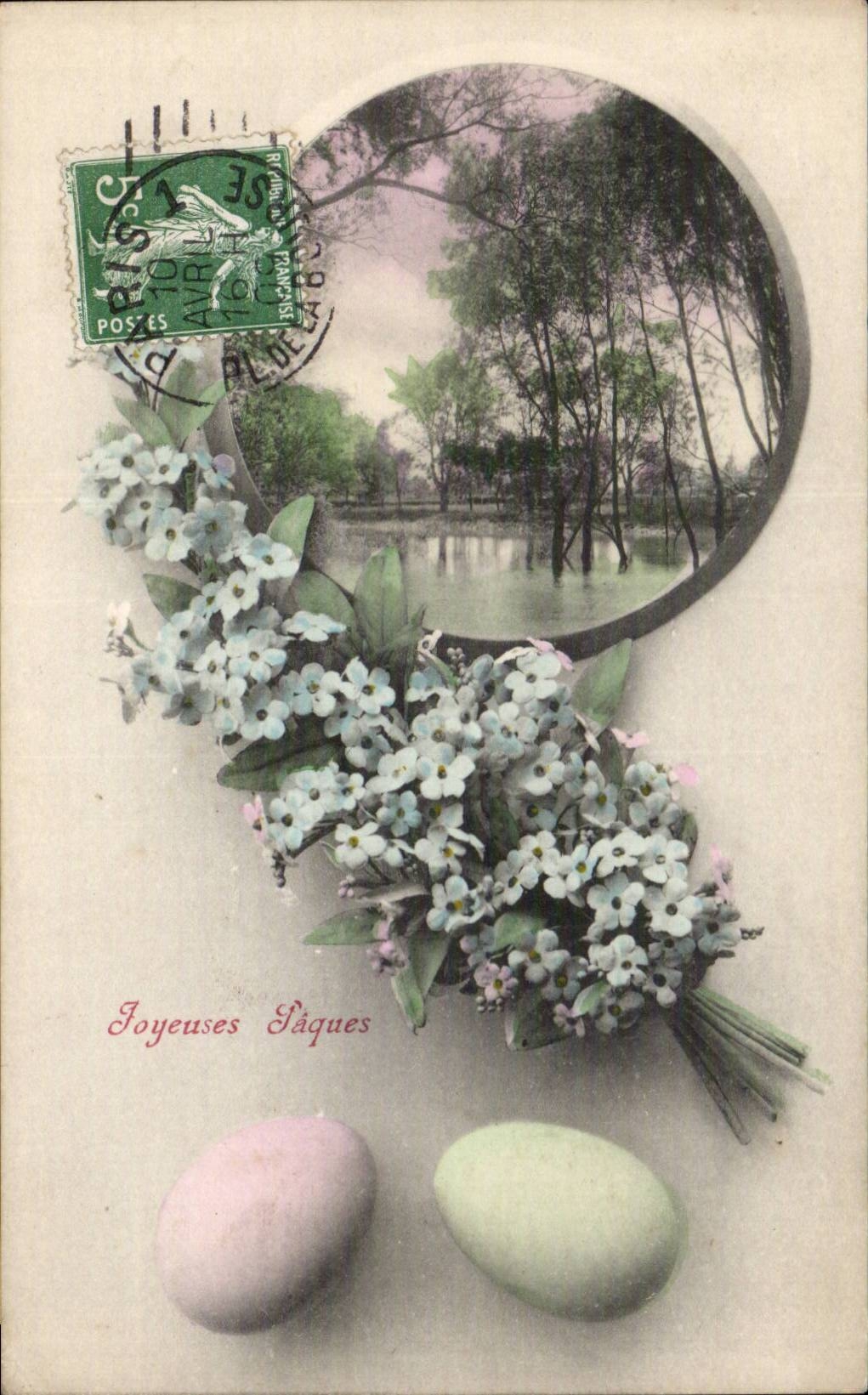 Frohliches CPA Phantasiefass Ostern