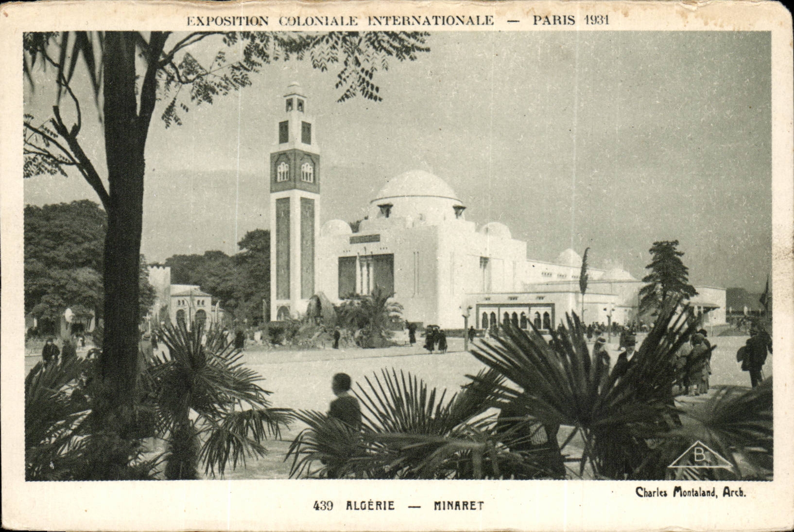 CPA Algerie minaret Exposition coloniale internationale Paris 1931