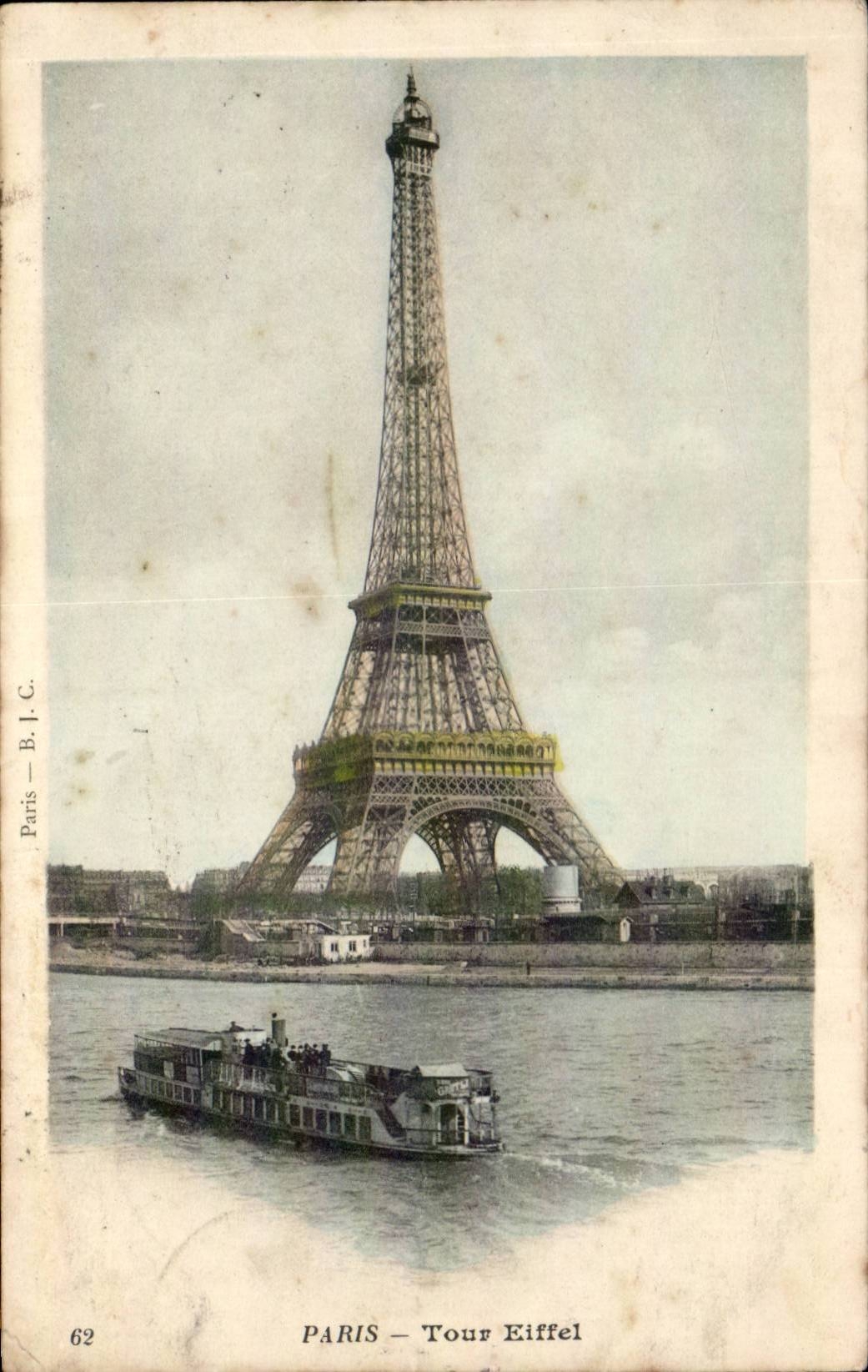 Paris CPA the Eiffel Tower