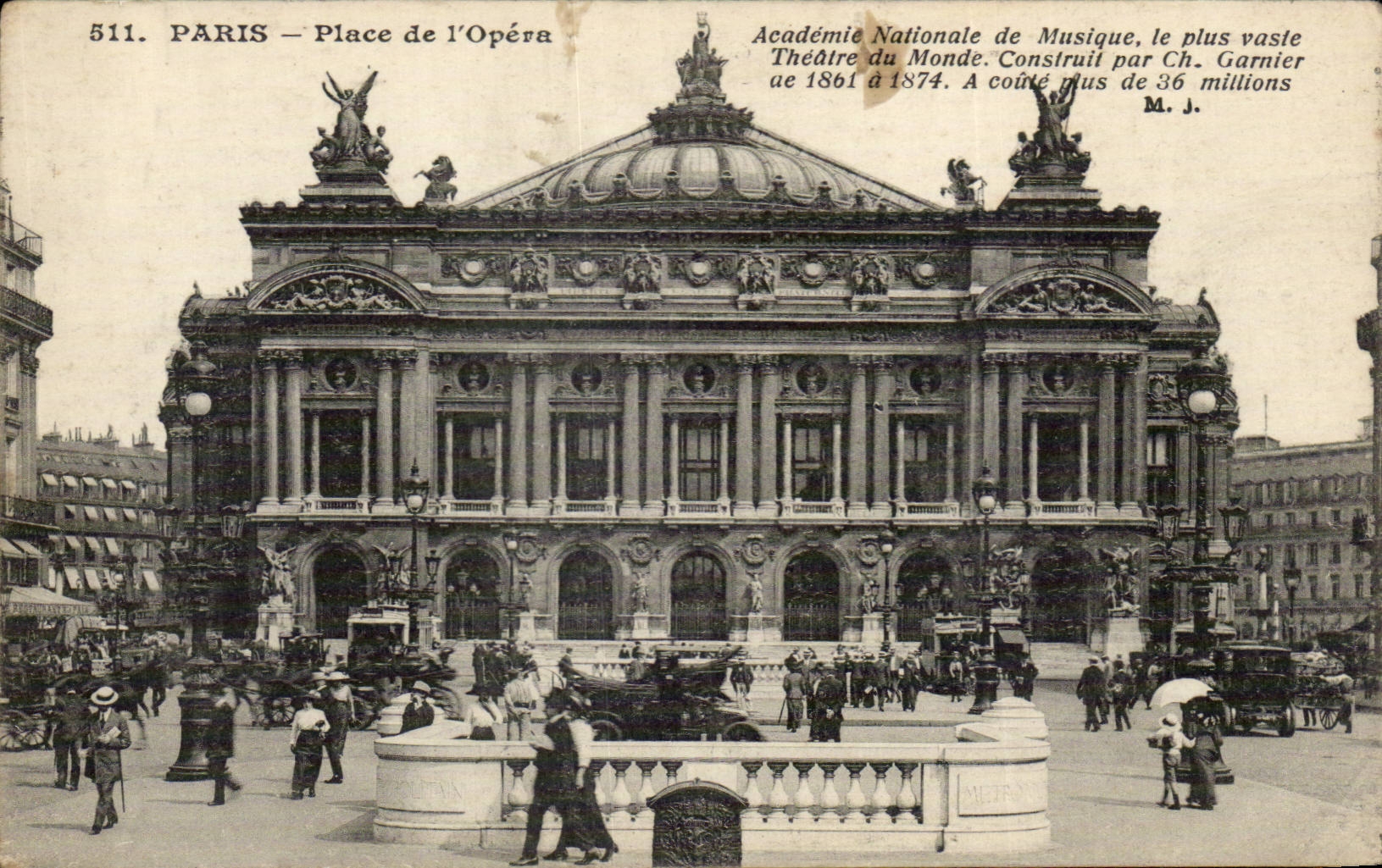 Paris CPA Place de l'opera