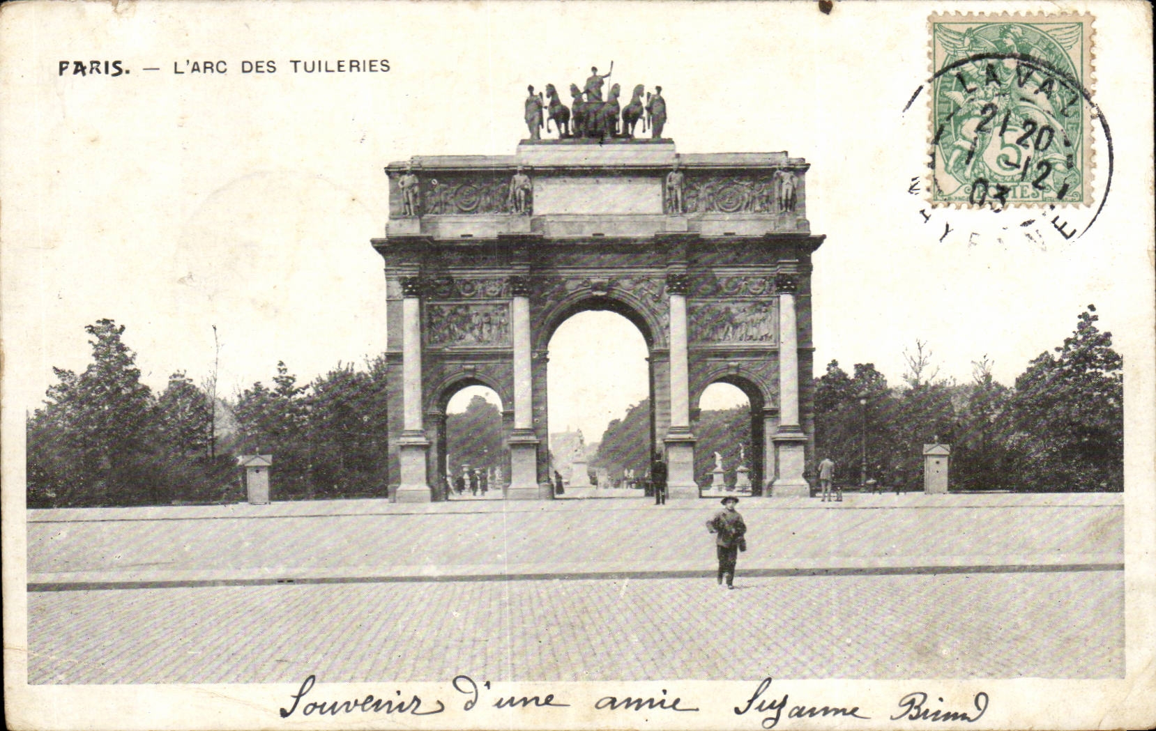 Paris CPA Arc des Tuileries