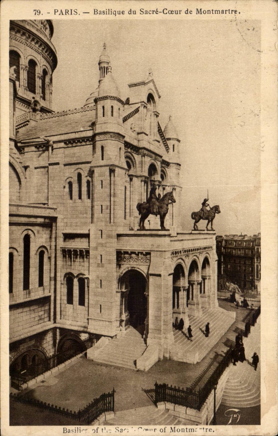 Paris CPA Basilique du Sacre Coeur de montmartre