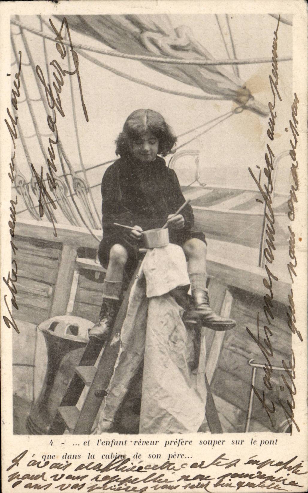 CPA Fantasy marine Small Child (marine sea)