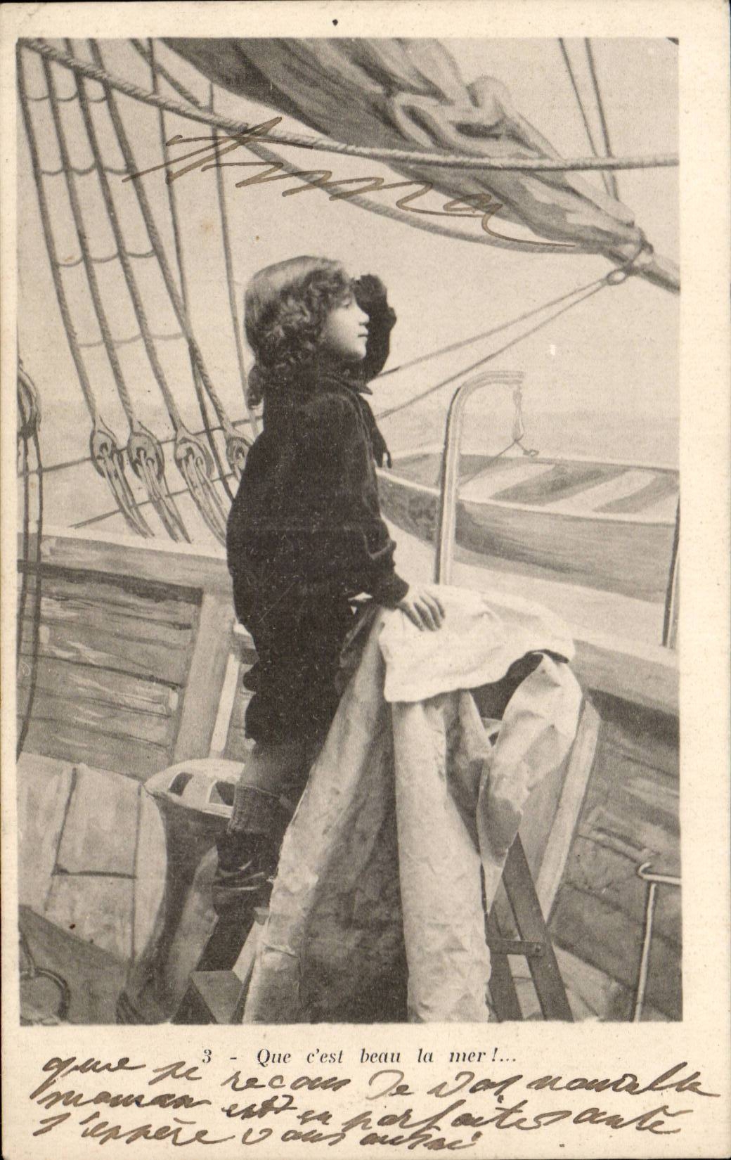 CPA Fantasy marine small Child (marine sea sea)